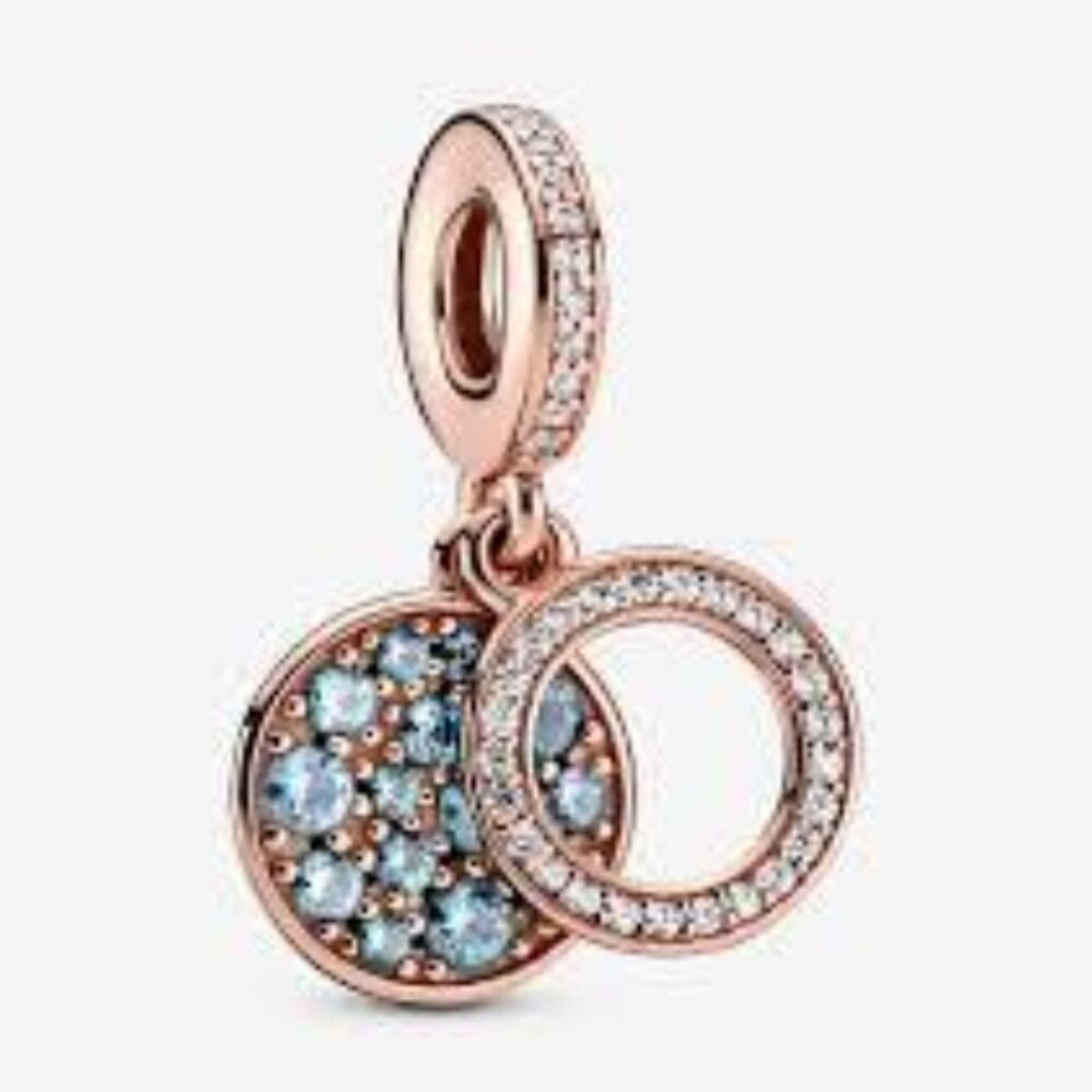 Pandora Rose Coloured Sterling Silver Pendant and Chain